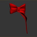 Bow tie decorations bow tie green bow tie jewelry female supplies realistic 3d model