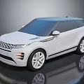 White Modern SUV Exterior With Sleek Front Grille And Alloy Wheels Design