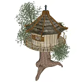 Modern Tree House 3d model