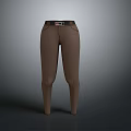 Stylish Brown Slim Fit Pants With Belt And Front Pockets Design For Daily Wear