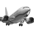 Highly Detailed Passenger Aircraft With Four Liveries And Cockpit Interior View