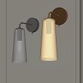 Modern Wall Lamps With Transparent Glass And Cream White Shades For Interior Design