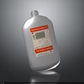 Liquid Chlorine Disinfectant Household Cleaning Product In White Plastic Bottle For Daily Use