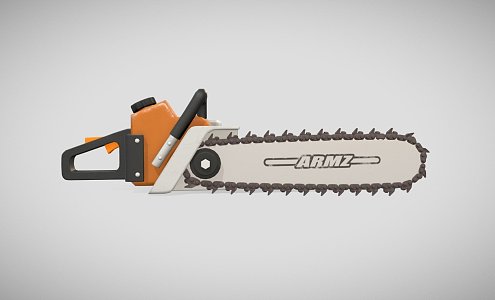 weapon chain saw 3d model