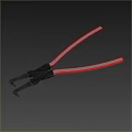Red Handle Metal Pliers Hand Tool For Precision Grip And Adjustment