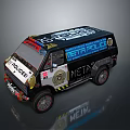Customized META POLICE Van Featuring Police Logo And Unique Design Details
