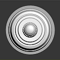 Industrial Equipment Mechanical Part with Precision Engineered Metallic Cylindrical Structure and Gear Component
