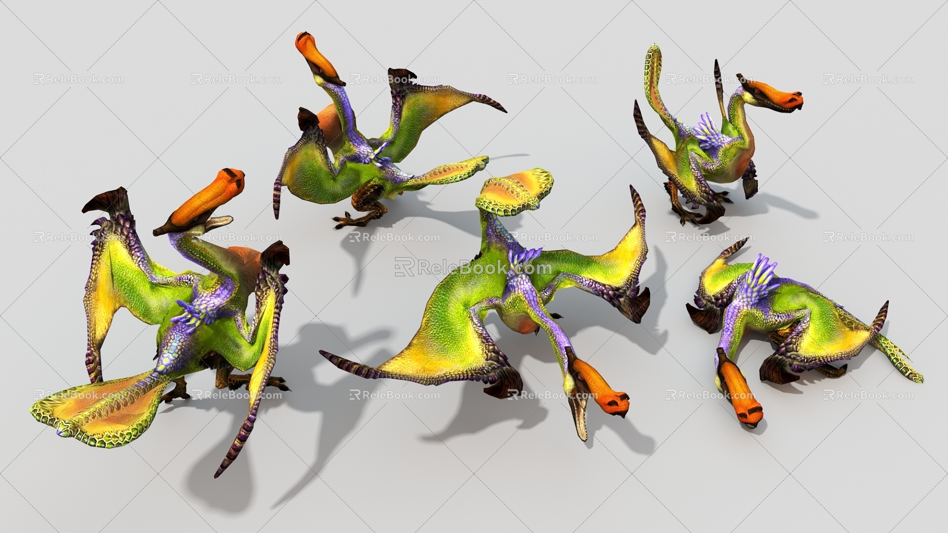 Dragon Beast Chicken Beast Ancient Monster Game Character Virtual Creatures 3d model