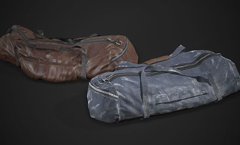 Handbag Combination Bag Handbag Leather Bag Handbag Duffel Bag Old Bag 3d model