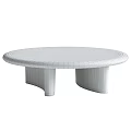 Round Wooden Coffee Tables With Curved Legs In Light And Dark Tones
