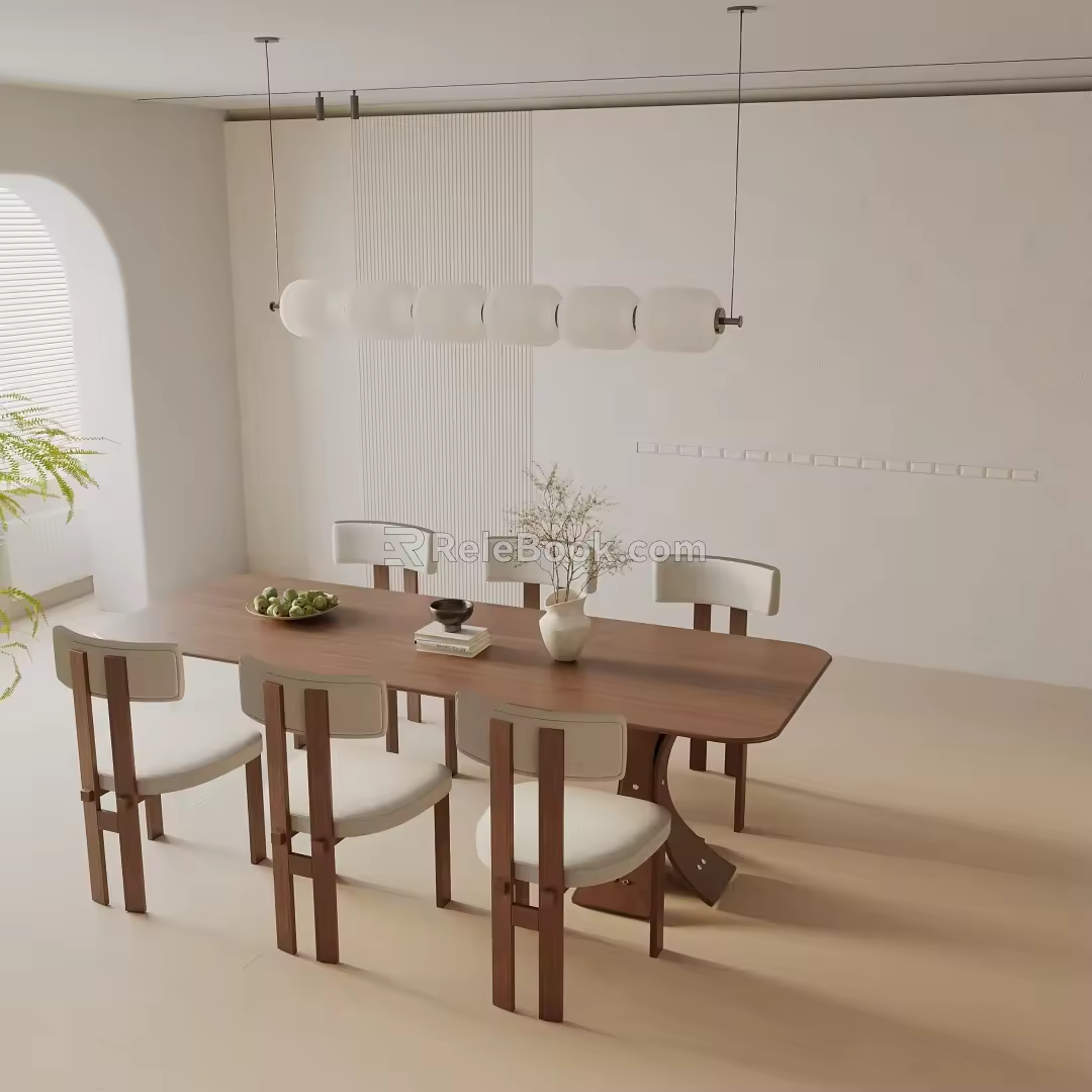 Modern table combination 3d model
