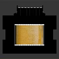 Industrial Electrical Component With Black Casing Yellow Coil And White Terminals