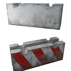 concrete block barricade concrete barricade barrier concrete wall traffic barrier concrete block barricade concrete barricade barrier concrete 3d model