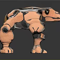 Modern Robot Dog Mechanical Dog Machine Warrior 3d model
