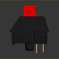Daily Life Product Black Base Red Top Button Switch Design Feature
