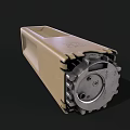 Tactical Weapon Magazine 5.56mm Caliber 30 Round Brown Polymer Military Style Accessory with Metal Base