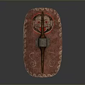 Medieval Shield Ancient Shield Defensive Weapon Ancient Shield Iron Shield Protective Shield Wooden Shield 3d model