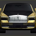 Luxury Golden Coupe Car With Black Roof Streamlined Design And Alloy Wheels