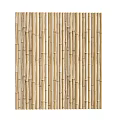 Natural Bamboo Partition With Vertical Sticks For Interior Room Division