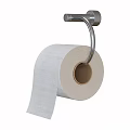 Stainless Steel Toilet Paper Holder With Patterned Toilet Paper Roll