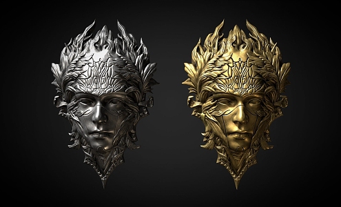 Mask of God. 3d model