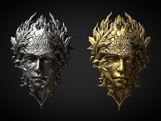 Mask of God. 3d model