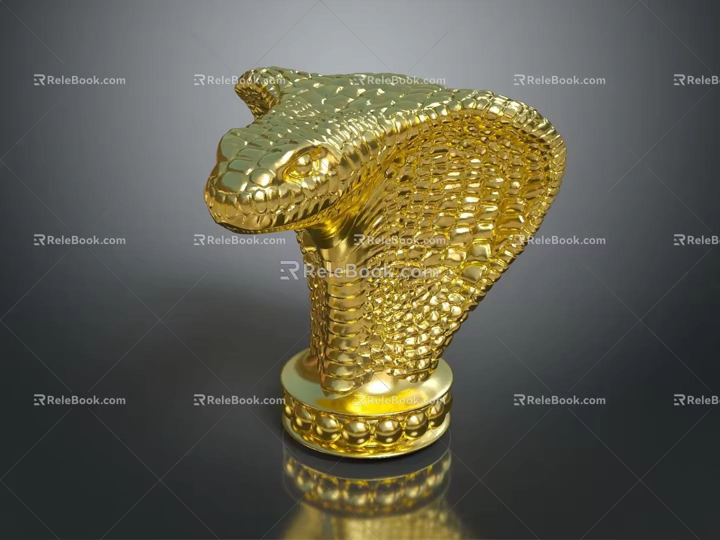 snake cobra venomous snake python reptile cold-blooded animal reptile 3d model