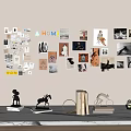 Photo Wall With Various Sizes Styles Photos Cards HOME Letter Decor And Decorative Items Below