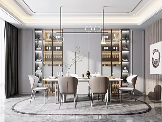 Modern Restaurant 3d model