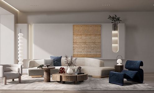 modern living room 3d model