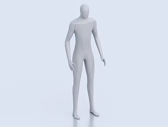 Model Dummy Little White Man 3d model