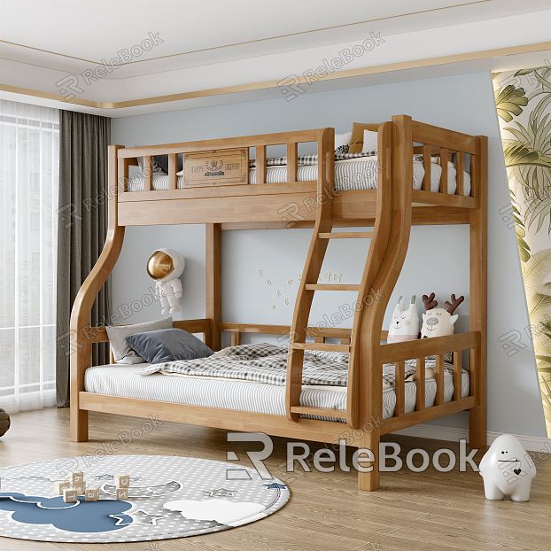 Modern Bed and Child Bed model