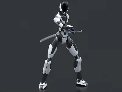 Robot Fighting Robot Mecha Exoskeleton Machine Warrior Mecha Warrior Intelligent Robot 3d model