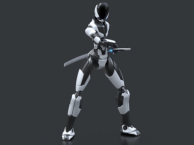 Robot Fighting Robot Mecha Exoskeleton Machine Warrior Mecha Warrior Intelligent Robot 3d model