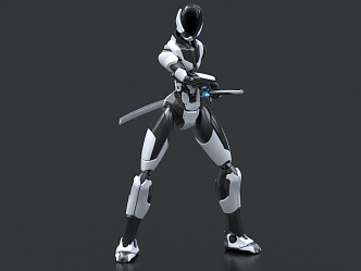 Robot Fighting Robot Mecha Exoskeleton Machine Warrior Mecha Warrior Intelligent Robot 3d model