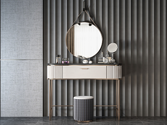 Light Luxury Dressing Table 3d model