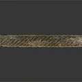 Arbor Trunk With Twisted Texture And Rough Brown Green Surface