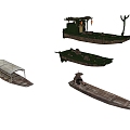 Chinese boat 3d model