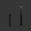 Long Black Rectangular Household Support Stands In Different Sizes For Daily Use 3d model