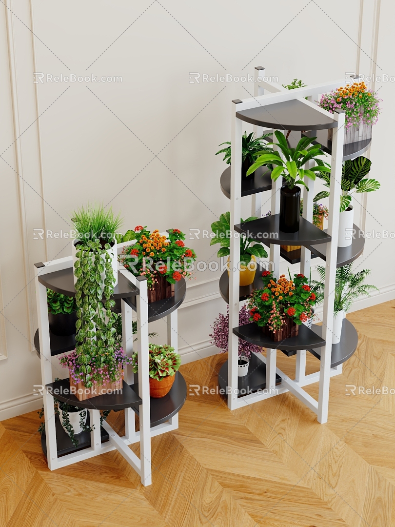 Flower Rack Storage Rack Balcony Flower Shelf Living Room Floor-standing Multi-layer Potted Plant Fleshy Flower Rack Plant Pot Rack model