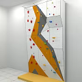 Indoor Climbing Wall Sport Equipment With Colorful Holds And Star Shaped Grips