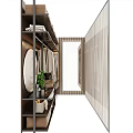 Modern Wardrobe Interior Design With Hanging Clothes Bags Shoes And Decorative Plates