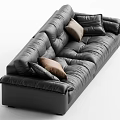 Modern Mid-Ancient Multiplayer Sofa 3d model