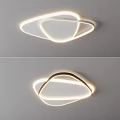 Modern Geometric LED Ceiling Light With Sleek Curved Lines Design