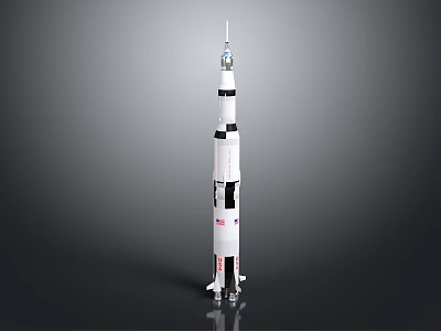 Cosmic Space Rocket Model With Detailed Aerodynamic Structure For Aerospace Exploration 3d model