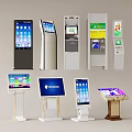 Public Facilities Self Service Touchscreen Kiosks And Interactive Information Terminals 3d model