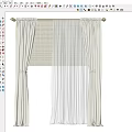 Beige Curtains With Sheer Panels Pleated Design And Tied Back Details For Window Decoration