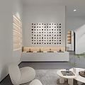 Spa Sauna Relaxation Area With Modern Interior And Cozy Seating