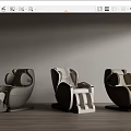 Sleek Modern Massage Chair Models With Ergonomic Design And Premium Upholstery