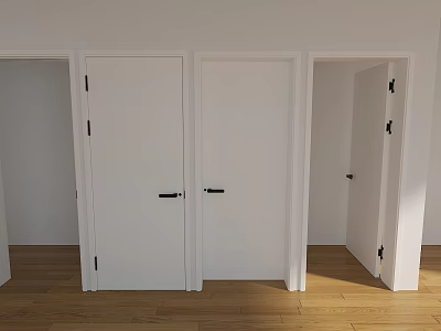 Modern swing door 3d model